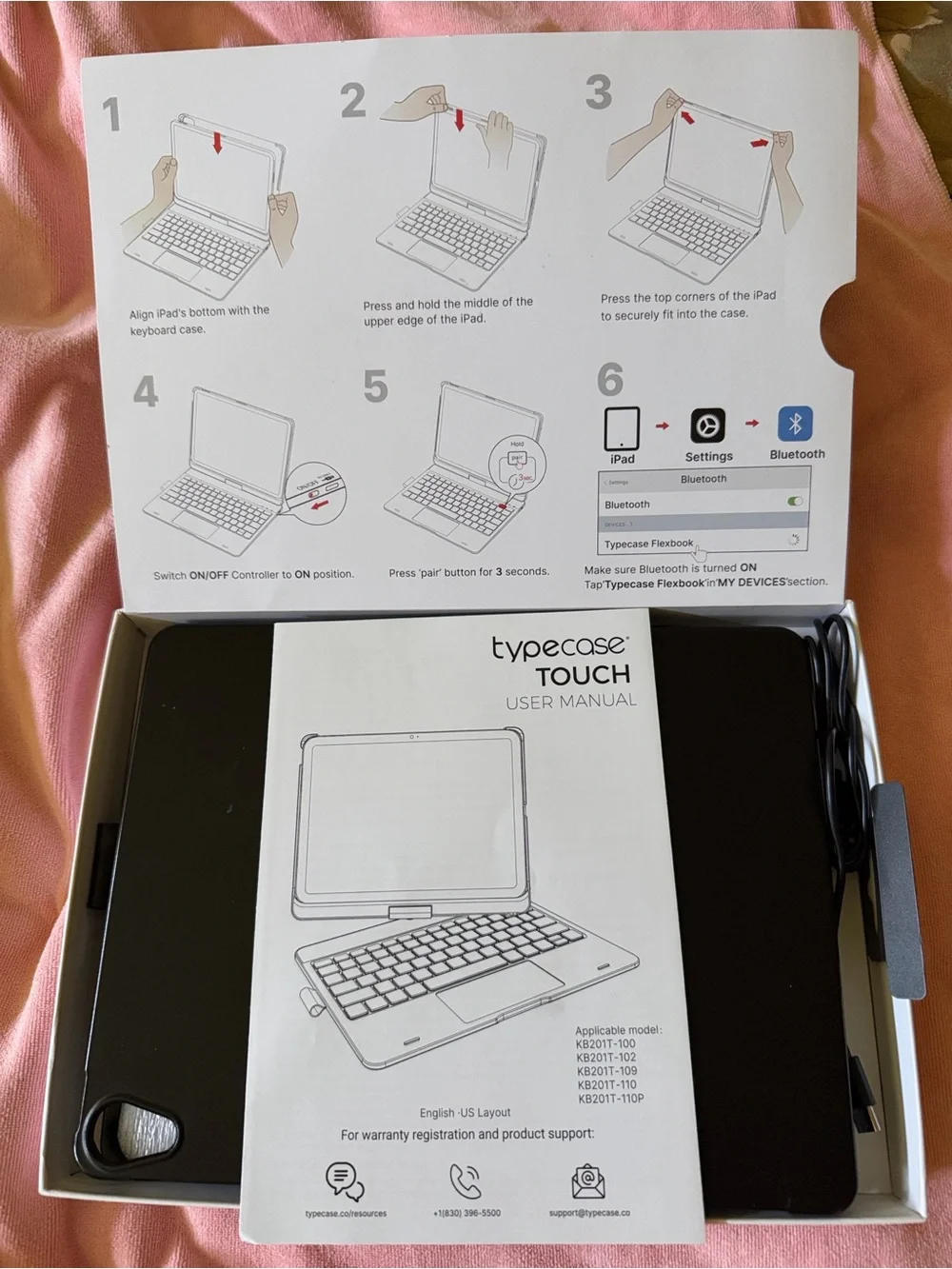 TYPECASE Keyboard with Trackpad for iPad Air 11-inch 5th &4th Generation